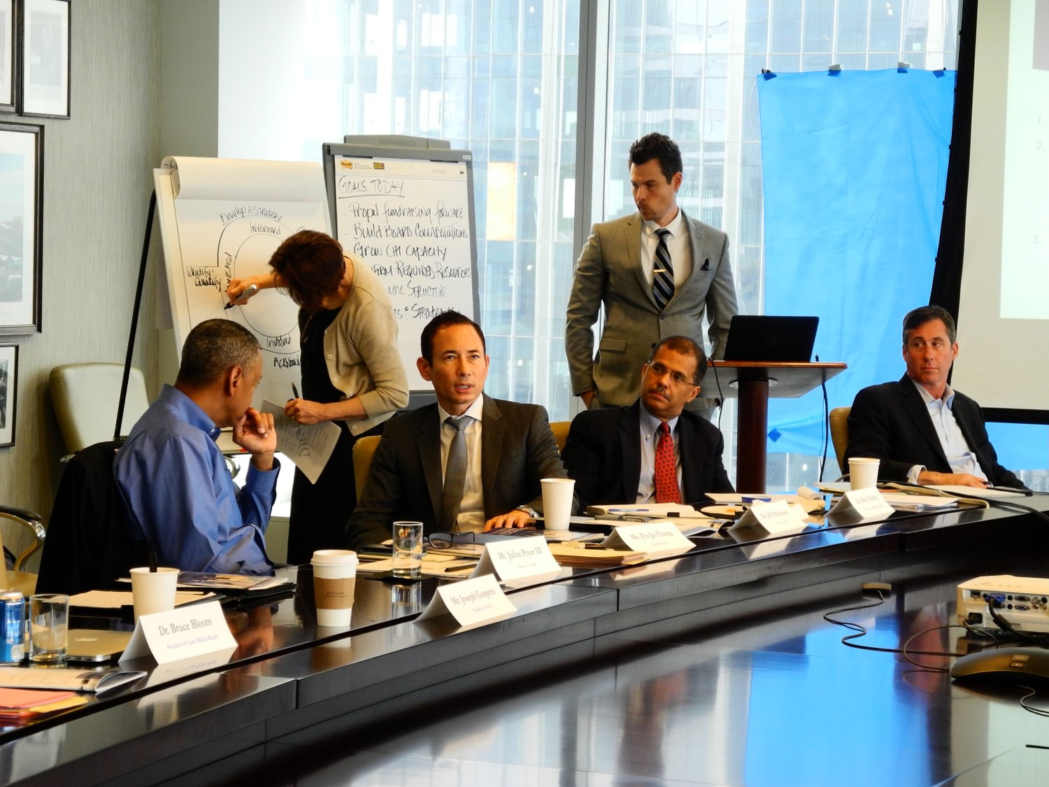Joseph Gaspero leading a roundtable discussion